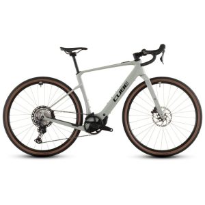 CUBE NUROAD HYBRID C:62 Race 400X - Carbon Gravel E-Bike - 2026 - reedbeige / black
