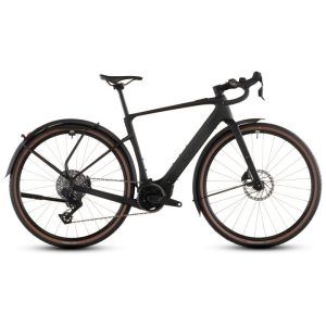 CUBE NUROAD HYBRID C:62 EXC 400X FE - Carbon Gravel E-Bike - 2026 - blackline