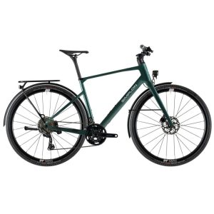 Simplon GRID 365 ESSENTIAL - Carbon Urban Bike - 2026 - Dark Pine Green/Polished Silver
