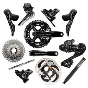 Shimano Dura Ace Di2 R9200/R9250 Gruppe - 2x12-fach - mit Powermeter Kurbel