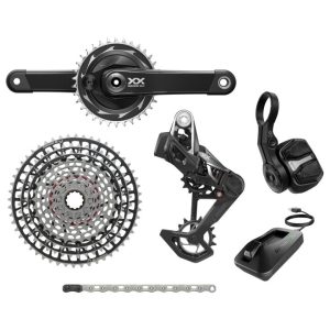 SRAM XX SL Eagle Transmission Schaltgruppe - AXS | T-Type | D1 - mit Powermeter-Kurbelgarnitur - schwarz